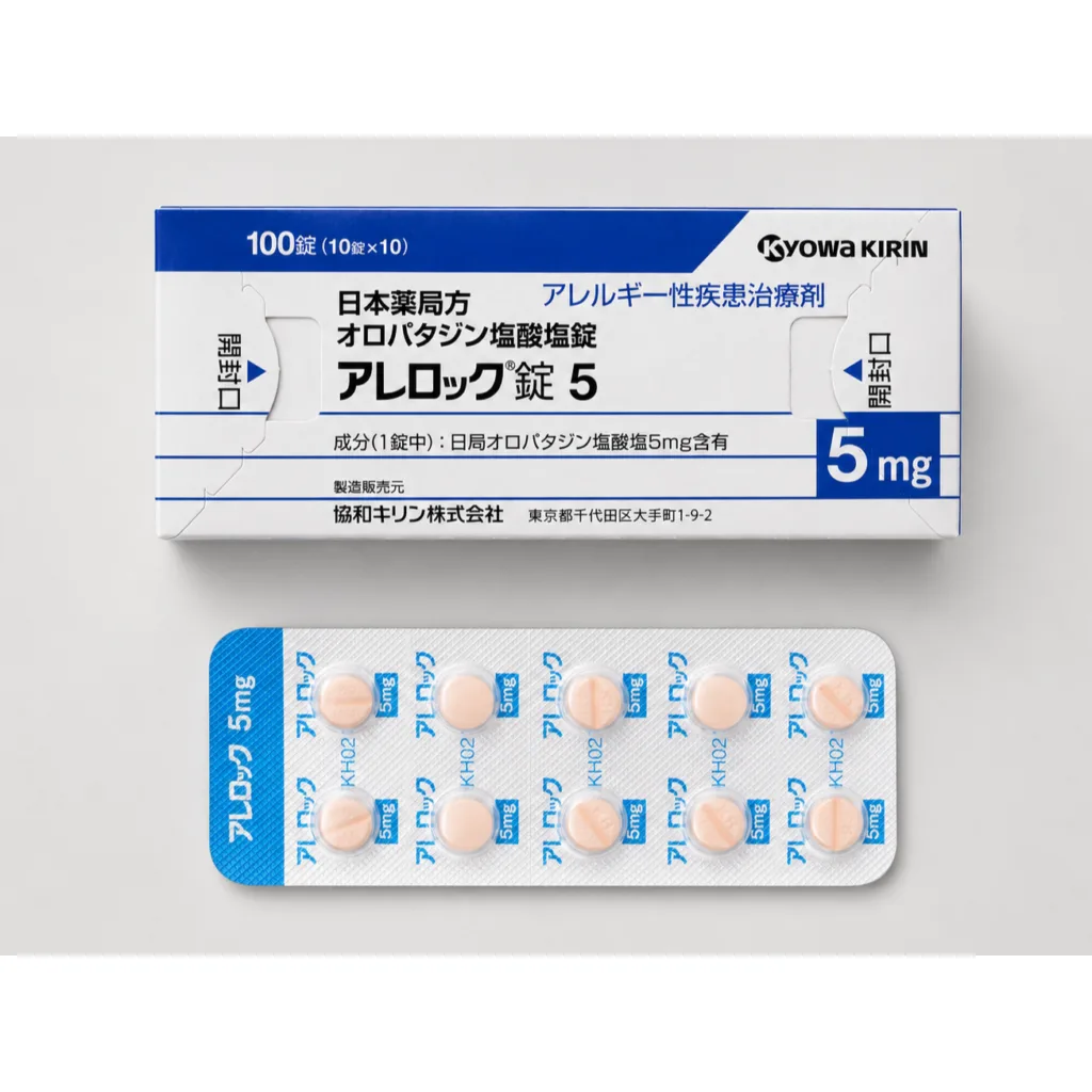 盐酸奥洛他定口腔崩解片5mg（Allelock OD）药品图片